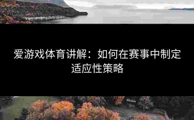 爱游戏体育讲解：如何在赛事中制定适应性策略